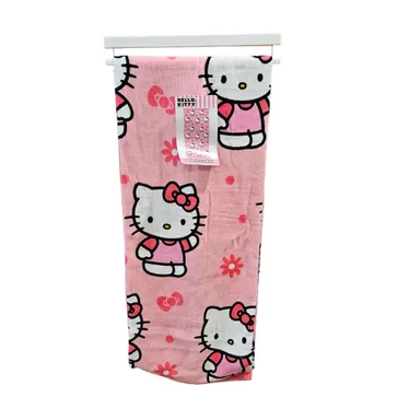 Sanrio Hello Kitty Pink Bow Beach Towel NWT