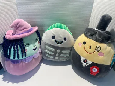 Barrel, Shock & Mayor (2 Sided) 12” Squishmallow Bundle with Tags