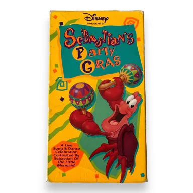 Disney's Sebastian's Party Gras VHS Tape