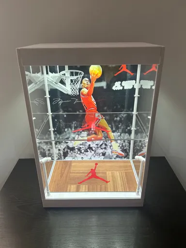 Michael Jordan double tier display case #11