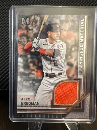 2023 Topps Museum Collection Alex Bregman Meaningful Material 7/50