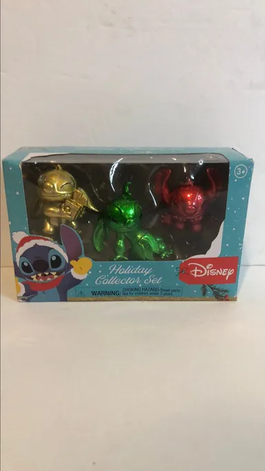 Disney Stitch Holiday Collector Set 3 Ornaments