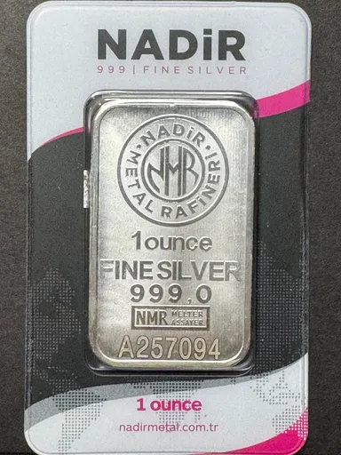 Nadir 1 oz Silver Bar .999 fine
