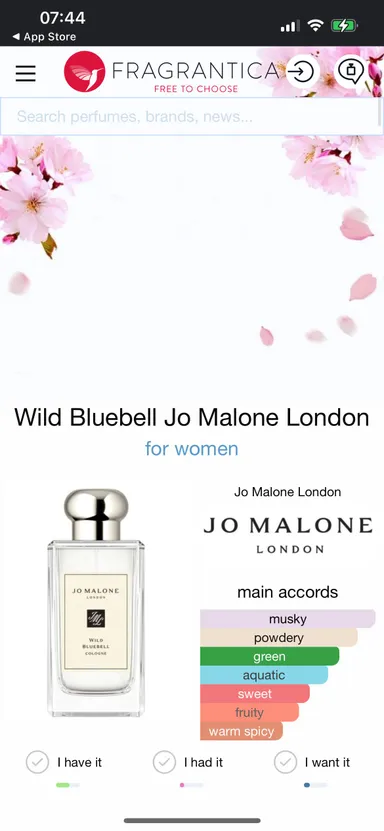 Jo Malone London Wild Bluebell Deluxe Travel for women 9 ml.