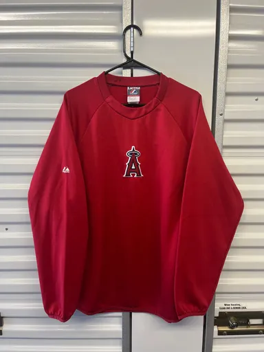 Y2K Majestic Anaheim Angels Therma Base Pullover