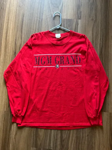 Vintage 90s MGM Grand Hotel & Casino Long Sleeve T-Shirt XL