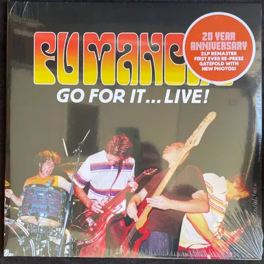 Fu Manchu – Go For It… Live! – Neon Orange and Yellow Double Vinyl, LP, At The Dojo Records, 2024