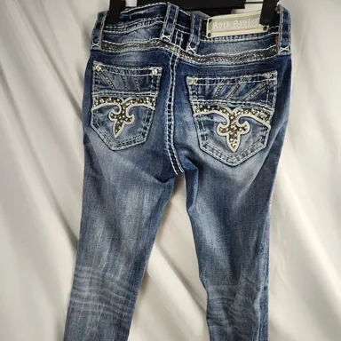 Rock Revival Women's Jeans Darcey Mid-rise Ankle Skinny Size 25 Jeans EUC.