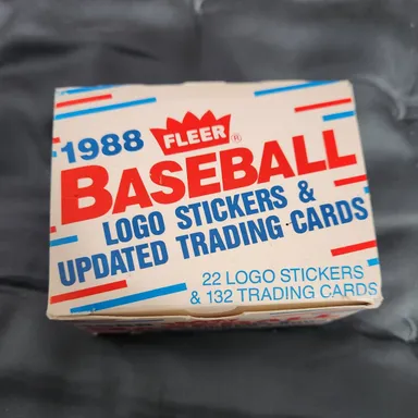Fleer  1988 Baseball trading cards and logo stickers
