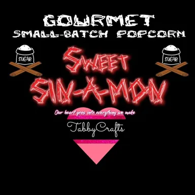 Sweet Sin-A-Mon 🍿 Snack - Gourmet Crafted Popcorn