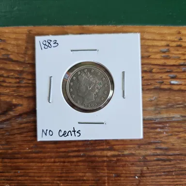 1883 5C Liberty V Nickel (No Cents)