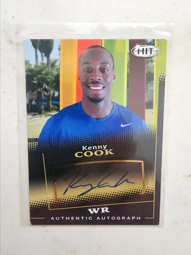 Kenny Cook 2015 Sage HIT Autographed card