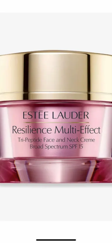 $57 Estée Lauder Resilience Multi-Effect Tri-Peptide Face and Neck Cream .5 Oz. 15 ml.