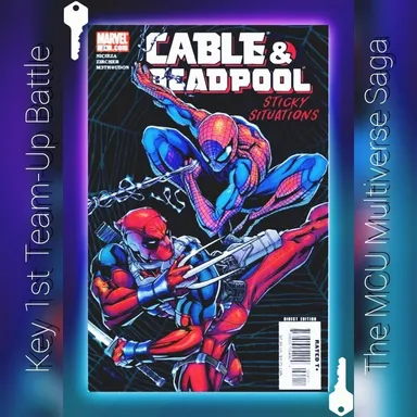 Cable Deadpool #24 HOT KEY/VERY RARE 1st SPIDERMAN BATTLE/Nicieza Zircher | New MCU Marvel Deadpool