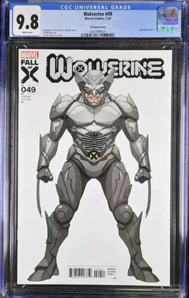 Wolverine 49 Yu Adamantium Armor Design Variant CGC 9.8 2024 KEY