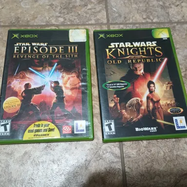 Game- Star Wars: Knights of the Old Republic I & Star Wars Episode III . CIB & Tested