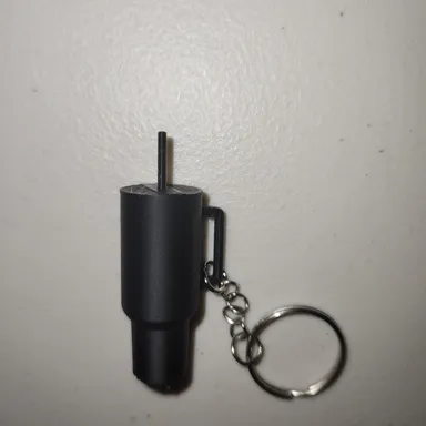 cup keychain black
