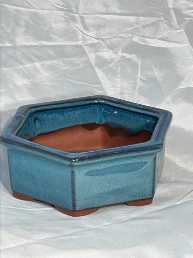 Blue 6.1" Bonsai Pot