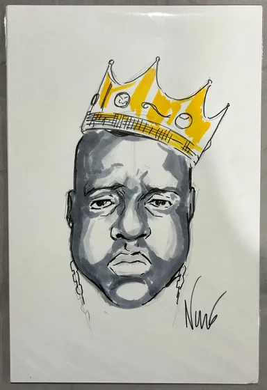 Notorious B.I.G Sketch by Eddie Nunez