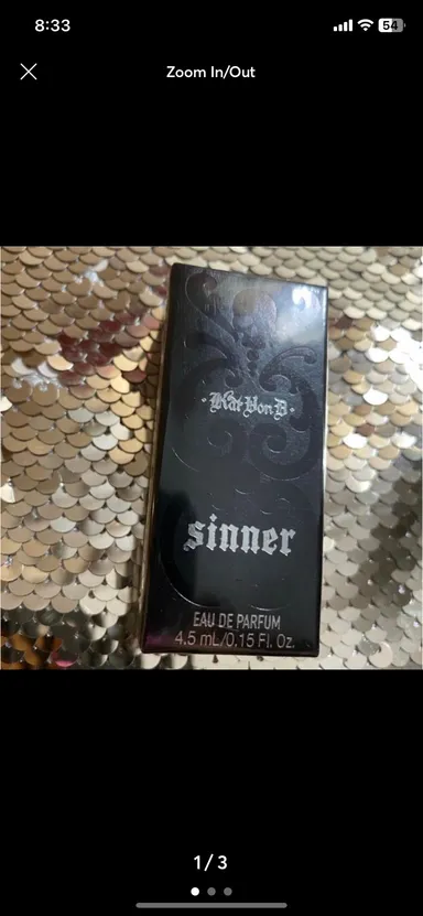 Kat Von D - Sinner Eau de Parfum deluxe travel size new sealed DISCONTINUED