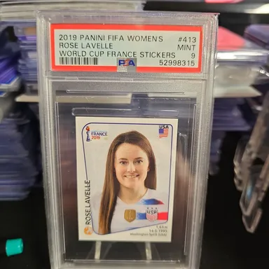 2019 Panini Fifa Women'S World Cup France Stickers Rose Lavelle World Cup France Stickers PSA MINT 9