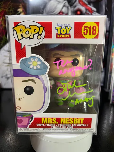 Mrs. Nesbit Toy Story Funko Pop! Signed by John Morris