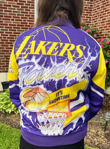 Vintage Lakers showtime jacket by Chalk Line