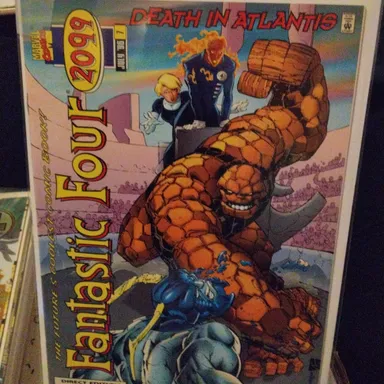 Fantastic Four 2099 Series #7 1996 Death in Atlantis Clean and Straight Boarded and Bagged