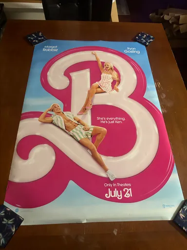 Barbie official movie theatre poster 27x40