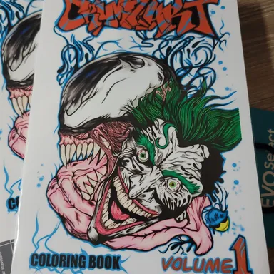 crumzArt Coloring Book Vol. 1 Cover B Venomized Joker
