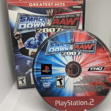 PS2 WWE Smackdown vs Raw 2007 Greatest Hits **Pre-Owned**
