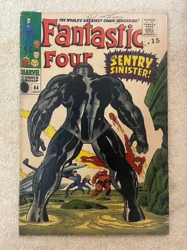 Fantastic Four #64 (RAW 4.5 - MARVEL 1967) Stan Lee. Jack Kirby