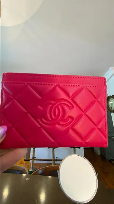 Chanel Pink Card Holder