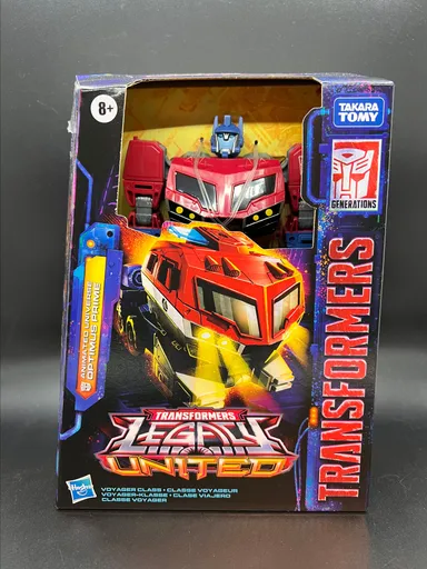 TRANSFORMERS LEGACY UNITED VOYAGER CLASS ANIMATED UNIVERSE OPTIMUS PRIME