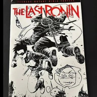 TMNT Last Ronin #5 B/WVariant w/2x Signed TWO REMARQ..with Coa