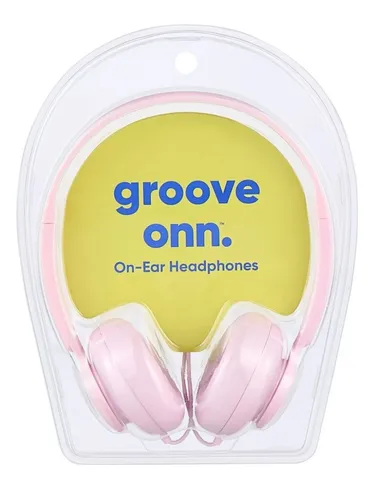 onn. on-Ear Headphones, Pink Adjustable headband for a comfortable fit Lightweight design
