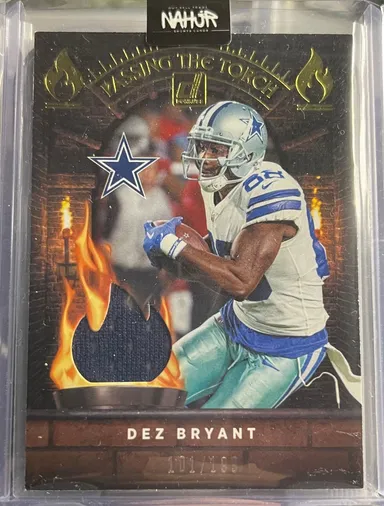 Dez Bryant & CeeDee Lamb /199 2021 Donruss Passing The Torch Dual Jersey Patch SP