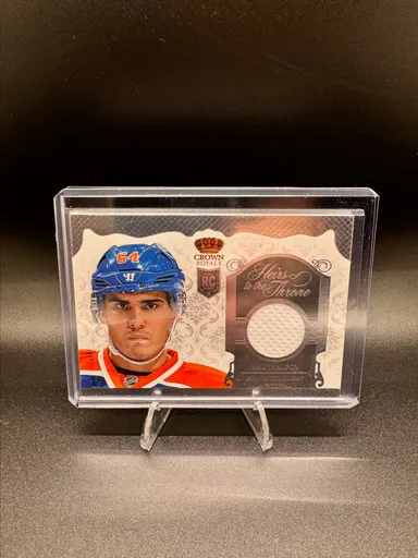 2013-14 CROWN ROYALE HOCKEY #HT-NY NAIL YAKUPOV HEIRS TO THE THRONE PATCH