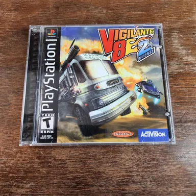 Sony Playstation One Vigilante 2nd Offense With Regi Card PS1 Game PSOne