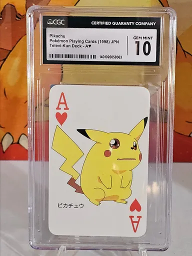 1998 Pikachu Televi-kun Poker Card CGC 10
