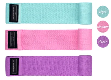 Resistance Bands for Legs & Butt, Workout Bands for Women, Squat Bands, 3 Resistant Levels: Yoga, Pilates, Training, Hot Yoga