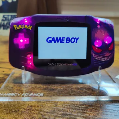 Nintendo Gameboy Advance Gengar refurbished and modded