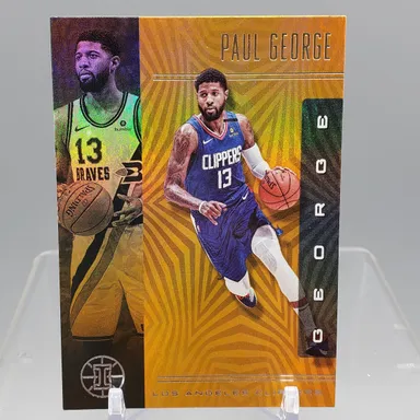 2019-2020 Panini Illusions Basketball #51 Paul George Orange Parallel Card