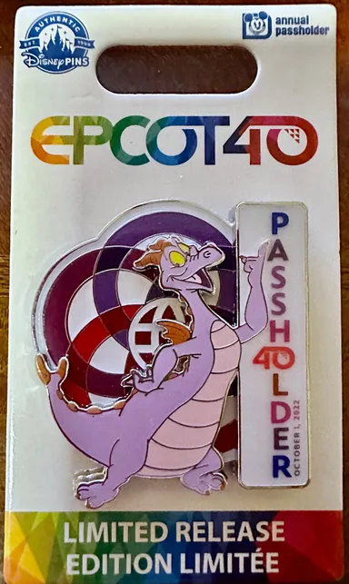 Epcot Anniversary 40th Passholder Figment