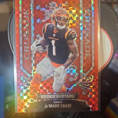 Jamarr Chase 2023 Silver Rookie and Stars Crusade Insert..Bengals