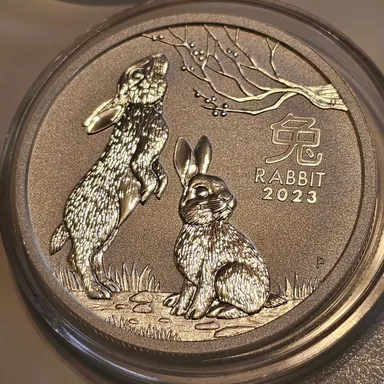 2023 Year of the Rabbit 1/2 oz silver coin Australia Perth Mint