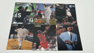 Michael Jordan Lot of 6 Cards (1994-1998, Upper Deck Collector’s Choice)