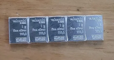 5 gram Silver Bar - Valcambi