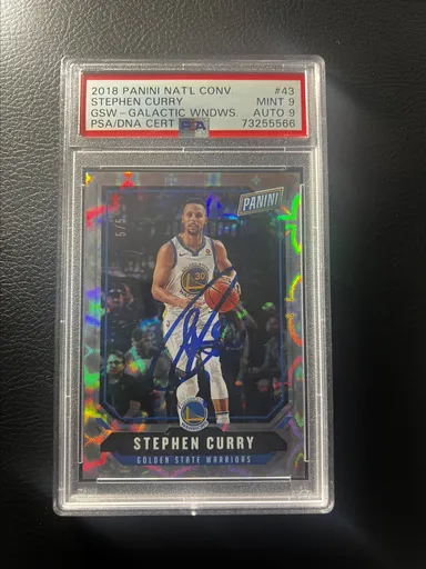 2018 National Convention Stephen Curry Auto 5/5 Galactic Windows