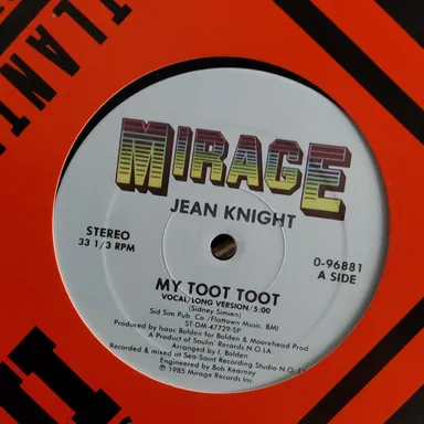 Soul: Jean Knight My Heart is Willing/My Toot Toot 12"